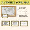 Renditions Gallery Customized World Travel Map with Pins Personalized Wall Art to Mark Every Journey An Unforgettable Gift for Adventurers Made in America LT600 view 3