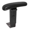 Pemberly Row Adjustable Office Chair Arm Kit, Plastic Construction, Black Upholstery, Padded Arm, Reversible Design, Contemporary Style, Height Adjustable 24"-32", Ideal for Office Chairs view 1