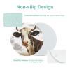 7.9 Inch Chopping Block Farm Animal Cow Cutting Boards for Kitchen Round Cutting Mat Glass Chopping Board Portable Charcuterie Board view 3