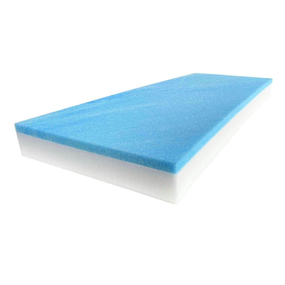 FoamRush 6" x 36" x 83" Cot, Hospital Bed, Gel Memory Foam RV Cushion Replacement, Medium Firm, Comfort, Pressure Relief, Made in USA, Travel Camper Trailer Truck, Cover Not Included