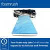FoamRush 6" x 36" x 83" Cot, Hospital Bed, Gel Memory Foam RV Cushion Replacement, Medium Firm, Comfort, Pressure Relief, Made in USA, Travel Camper Trailer Truck, Cover Not Included view 4