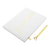 DIYEAH Wedding Guest Book with Pen Elegant Keepsake for Wedding Reception Shower Anniversary Birthday Parties Durable Cover Ample Writing Space for Cherished Memories view 1
