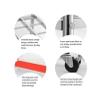 NTIYOU Umbrella Stand Umbrella Stand with Universal Wheel Umbrella Holder Floor Stand Umbrella Rack for Hotel Lobby Umbrella Rack Shelf Bucket(Silver,88 * 34 * 77cm) view 4