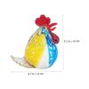 OUNONA Crystal Glass Chicken Decoration Statue for Desktop Realistic Bird Figurine Home Decor Ornament view 3