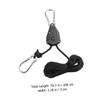 Outanaya Adjustable Grow Light Hangers 1/8 Inch Plant Light Pulley Hook Ropes for Indoor Gardening Random Piece Set Easy Installation view 2