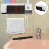 ASAKKURA Toothbrush Holder Wall Mount Suction Toothbrush Holder for Bathroom Wall-Mounted Rack Toothpaste Shelf Easy to Clean Storage Organizer view 2