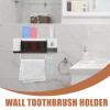 ASAKKURA Toothbrush Holder Wall Mount Suction Toothbrush Holder for Bathroom Wall-Mounted Rack Toothpaste Shelf Easy to Clean Storage Organizer view 4