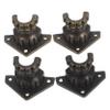 COHEALI 4Pcs Antique Metal Box Legs Olive Protectors for Furniture Alloy Feet for Jewelry Wood Cases Easy Installation Stable Support for Dresser Couch view 1