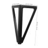 LIFKOME 1set Metal Sofa Feet Sleek Replacement Legs for Furniture Heavy Duty Support for Sofa Cabinets and Tables Modern Design Matte view 2