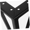 LIFKOME 1set Metal Sofa Feet Sleek Replacement Legs for Furniture Heavy Duty Support for Sofa Cabinets and Tables Modern Design Matte view 3