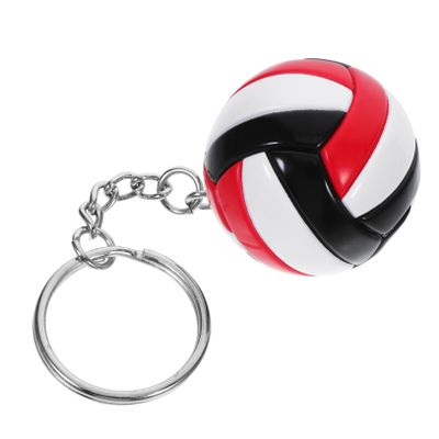 BESTonZON Volleyball Keychain Charm PVC Zinc Alloy for Students