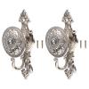 VOSAREA 2pcs Classic Rhinestone Hook Set Decorative Curtain Hangers Alloy Curtain Pothooks Hat Hooks Wall Decorative view 1