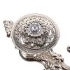 VOSAREA 2pcs Classic Rhinestone Hook Set Decorative Curtain Hangers Alloy Curtain Pothooks Hat Hooks Wall Decorative view 3