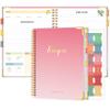 Recipe Book to Write in Your Own Recipes  Blank Recipe Book Cookbook, Hardcover Recipe Notebook Recipe Journal Hold 175 Pages Recipes with Tab Sticker, Spiral-Bound Durable Kitchen Gift, 7.5"*10" - Pink view 1