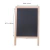 88JUNYh Double-Size Mini Chalkboard Set - Wood Framed Message Displays with Easel Stand Chalk Board Sign Board view 3