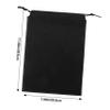 Homoyoyo Drawstring Pouches Xmas 50pcs Black Non Woven for Shoes and Toys view 2