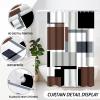 23 Piece Brown Bathroom Set with Shower Curtain & Rugs, Complete Set view 4
