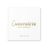 Quinceaera Guest Book, Personalized Quince Album Well Wishes for Mis Quince 15th Birthday, Color Choices - White Gold (10x8) view 1