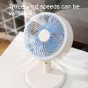 BMXCY Plug-in Desktop Fan Three-Speed Desktop Fan Automatic Oscillating Desktop Fan Desktop Fan with Remote Control view 4