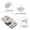 GDFYMI 10 Pcs Sectional Couch Connectors, Stainless Steel Furniture Sofa Interlocking Sectional Connectors with Screws (Silver, Medium & 2-Hole) view 3