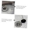 Unomor 2pcs Silicone Sewer Stoppers Leak Water Plugs for Bathtub Drain Fit for Kitchen and Bathroom Sinks Black view 3