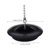 Unomor 2pcs Silicone Sewer Stoppers Leak Water Plugs for Bathtub Drain Fit for Kitchen and Bathroom Sinks Black view 4