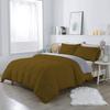 Luxury 3 Piece 1000 Thread Count 100% Egyptian Cotton Comforter Set Oversized Super King Size (120" x 98") Inch Premium Quality 400 GSM Ultra Soft Comforter - Taupe Solid view 1
