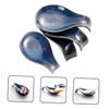 Alipis 4pcs Ceramic Spoon Rests Elegant Glaze Spoon Holders for Dining Table Wear-resistant Kitchen Accessories for Serving Soup Sauces and Desserts view 2