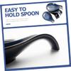 Alipis 4pcs Ceramic Spoon Rests Elegant Glaze Spoon Holders for Dining Table Wear-resistant Kitchen Accessories for Serving Soup Sauces and Desserts view 3