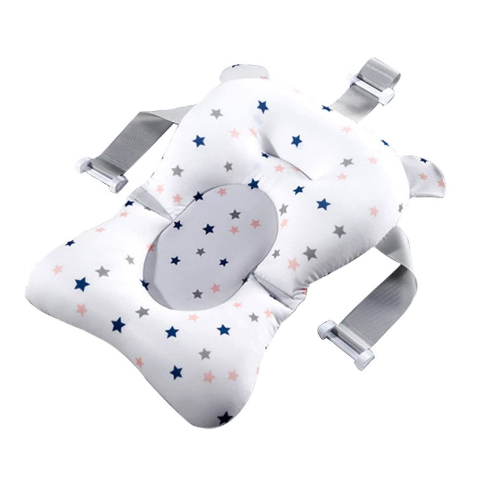 DECHOUS 1pc Tub Seat Bath Sponge Mat Floating Pad Bath Cradle Head Neck Back Support Quick Drying Sponge