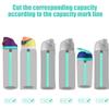 6pcs Replacement Straws with Scale for Owala FreeSip Water Bottles 14/16/19/24/32/40oz, Colored Plastic Reusable Tumbler Straw with Cleaning Brush & Cutting Tool view 3
