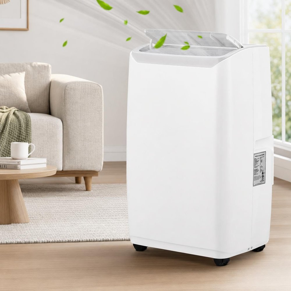 ExploreHorizon Portable Air Conditioner|14000BTU Air Conditioner Cools up to 700 SQ FT|with Remote Control AC Fan Dehumidifie|Low Noise|Sleep Mode|Ideal for Home Office