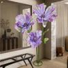3D Large Realistic Fake Flowers Weddings Decor Waterproof - 3PCS Purple Giant Peony Artificial Flower, Big Artificial Flowers Durable Easy Maintenance for Birthday Party/Malls Background Decoration view 2