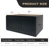 Lieeres 36"x18"x24" Graphite Shaker Double Door Kitchen Wall Bridge Cabinet view 2