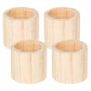 byepica 4-Pack Furniture Risers with Wood Grain Finish, 3 Height Round Bed Lifts, Sofa, Table, and Chair Leg Elevators, Heavy Duty Support for Home and Office Furniture view 1