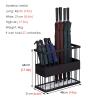 HGIYA Umbrella Stands,Metal Umbrella Stand,Indoor Entryway Hallway Umbrella Basket Rack for Storage Walkistick Canes,Modern Rectangle Organizer Shelf view 2