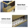 HGIYA Umbrella Stands,Metal Umbrella Stand,Indoor Entryway Hallway Umbrella Basket Rack for Storage Walkistick Canes,Modern Rectangle Organizer Shelf view 3