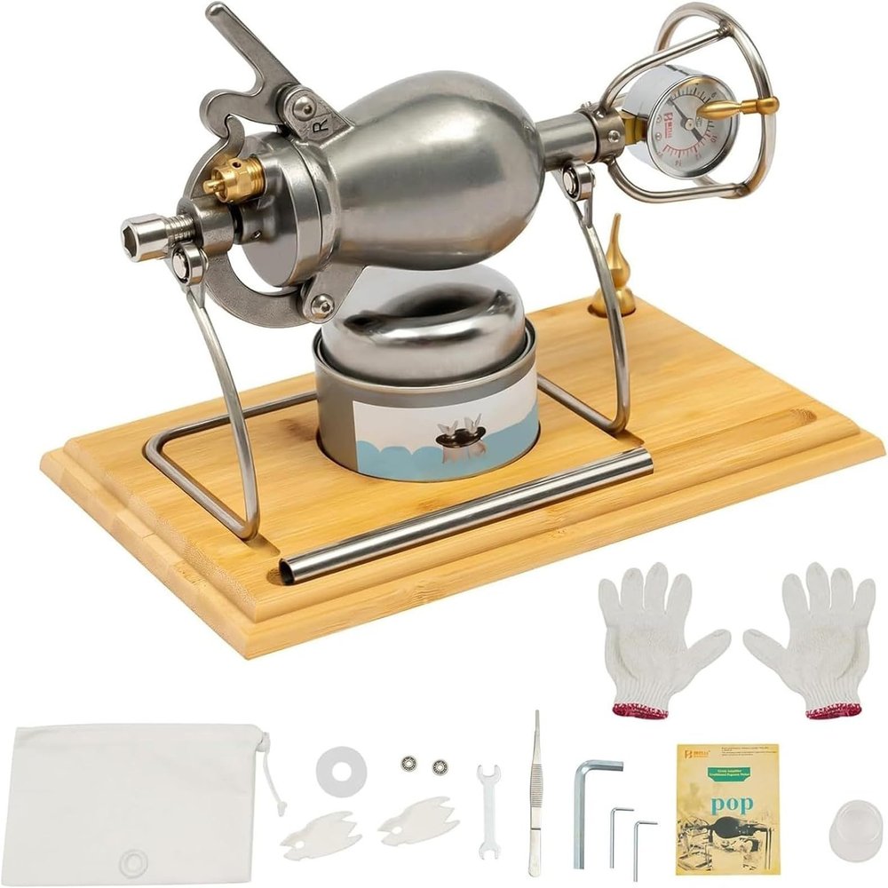 Hand Popcorn Cannon High Pressure Cooker Chinese Pop-Corn Puffed Rice Makers Popcorns Machine(200ML)
