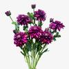 Urier Artificial Dahlias,Silk Flowers with Stems,Winter Flowers Artificial for Decoration,Long Stem Artificial Flowers for Tall Vase,Wedding Party Decor Spring Decorations for Home (6, Purple) view 1