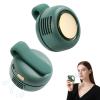 cijikos Portable Silent Mini Bladeless Fan Clip On,3 Speeds Clip-On Fans For Shirt,Small Clips Fanmini Whirlwind Fans For Waist Clips Suitable For Outdoor & Travel & Office (Green) view 1