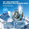 cijikos Portable Silent Mini Bladeless Fan Clip On,3 Speeds Clip-On Fans For Shirt,Small Clips Fanmini Whirlwind Fans For Waist Clips Suitable For Outdoor & Travel & Office (Green) view 4