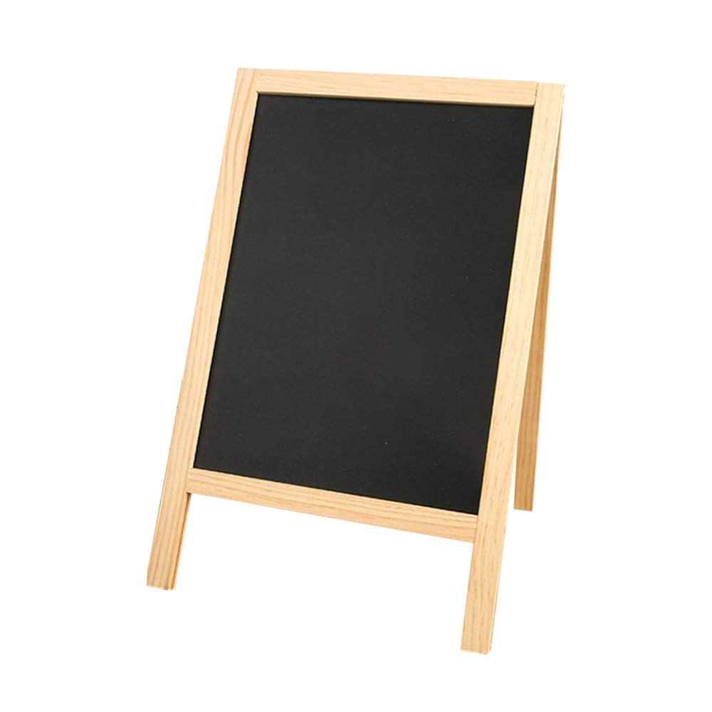 ARTIBETTER Wooden Small Blackboard Sign Dual-Sided Mini Chalkboard for Home Office Events