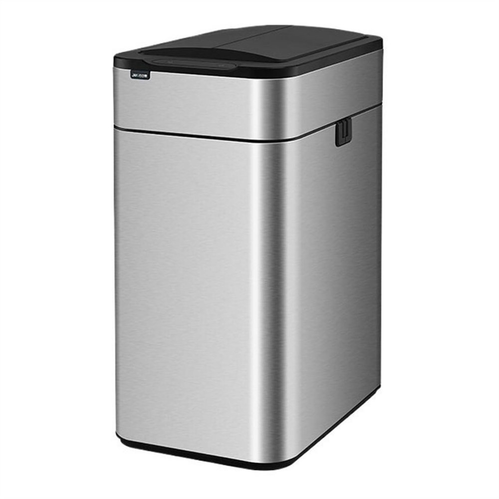 ZHFytsh-0668 Trash Can Stainless Steel Automatic Trash Can with Lid, Wings-Open Kitchen Trash Can, 9/15/30/50/60L Modern Smart Trash Can for Home and Commercial Use Kitchen Trash Bin(Silver,30L)