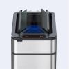 ZHFytsh-0668 Trash Can Stainless Steel Automatic Trash Can with Lid, Wings-Open Kitchen Trash Can, 9/15/30/50/60L Modern Smart Trash Can for Home and Commercial Use Kitchen Trash Bin(Silver,30L) view 3