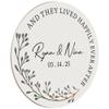 100 Pack Personalized Wedding Coasters, Custom Cardboard Coasters for Drinks with Photo Print and Text, Keepsake Wedding Favors and Gifts for Couples, 3.95" Round (Design 2) view 2