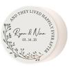 100 Pack Personalized Wedding Coasters, Custom Cardboard Coasters for Drinks with Photo Print and Text, Keepsake Wedding Favors and Gifts for Couples, 3.95" Round (Design 2) view 3