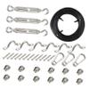 String Light Hanging Kit Xmas Halloween with Hooks and Turnbuckle view 1