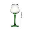 Champagne Flutes Glass Green Stemmed Champagne Glasses, 2 Pcs Crystal Glass Flutes Glasses 4.73 oz Capacity Elegantly for Old Friends to Get Together Flute Glasses view 2