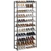 Nunsino Shoe Rack for Closet, Metal Shoe Organizer, 10 Tier Garage Shoe Rack Max Holds 50 Pairs,Shoe Storage Shelf,Entryway, Black view 1