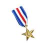 AYQEBNC Reproduction of The US Commendation Star Medals Silver Star Medal Badge Commemorative Medal(Light Green) view 1